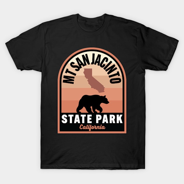 Mount San Jacinto State Park CA Bear T-Shirt by HalpinDesign